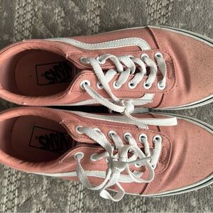 Vans Coral and White Casual Sneakers